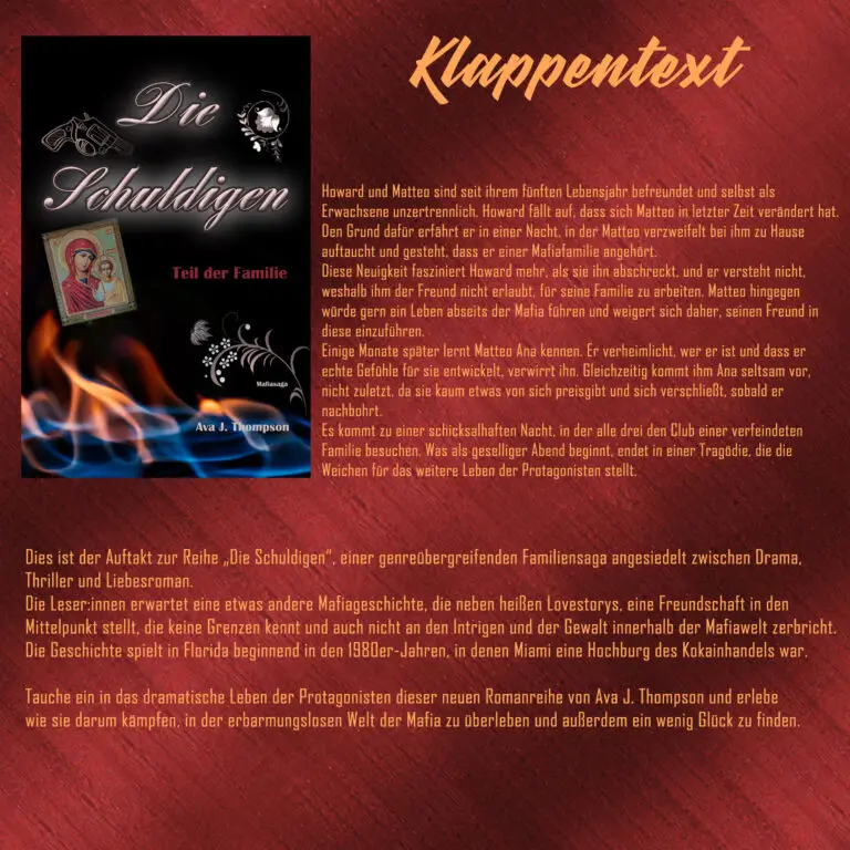 "Die Schuldigen" Klappentext Band 1